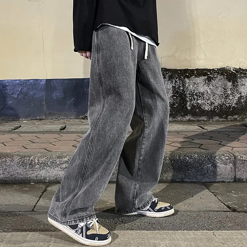 Men's Straight Loose American Design Jeans AMI Cart