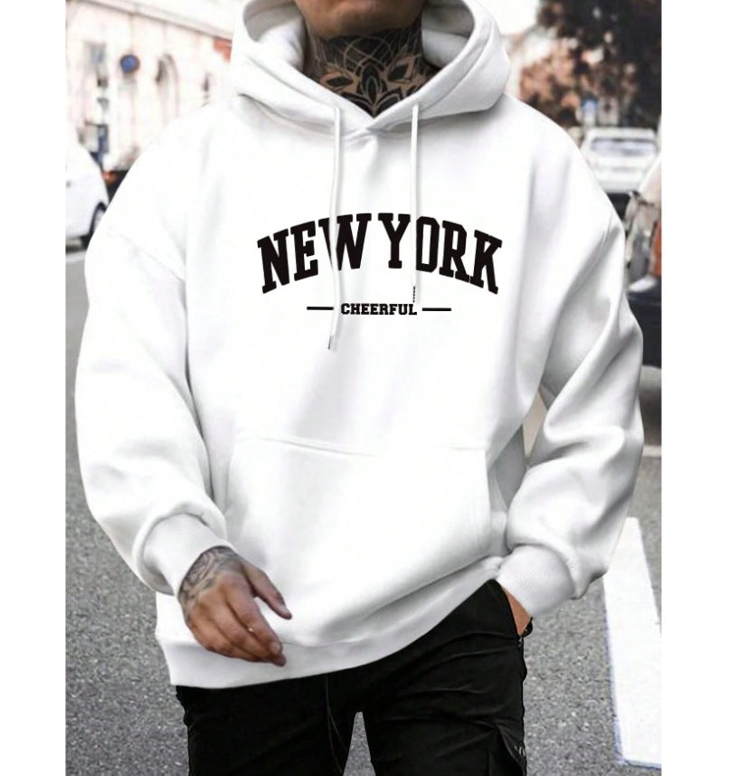 Men's Casual American-style Retro Loose Hooded Sweater AMI Cart