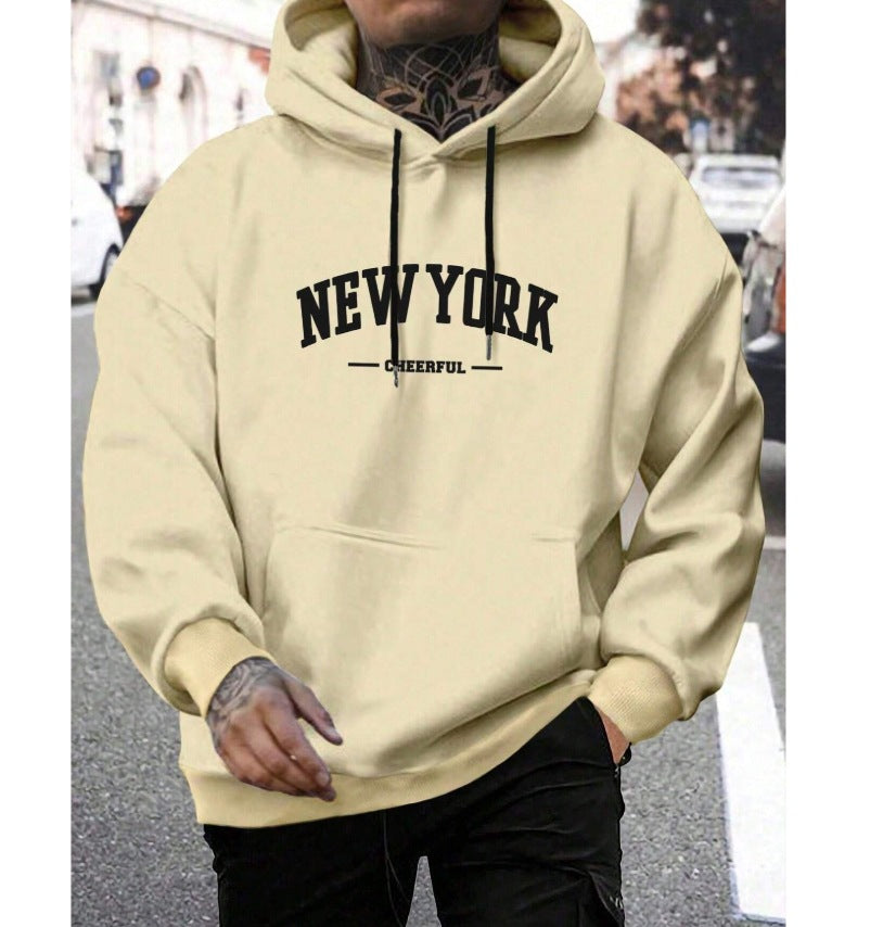 Men's Casual American-style Retro Loose Hooded Sweater AMI Cart