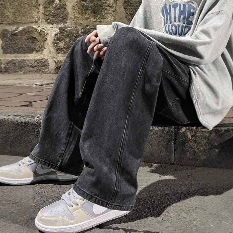 Men's Straight Loose American Design Jeans AMI Cart