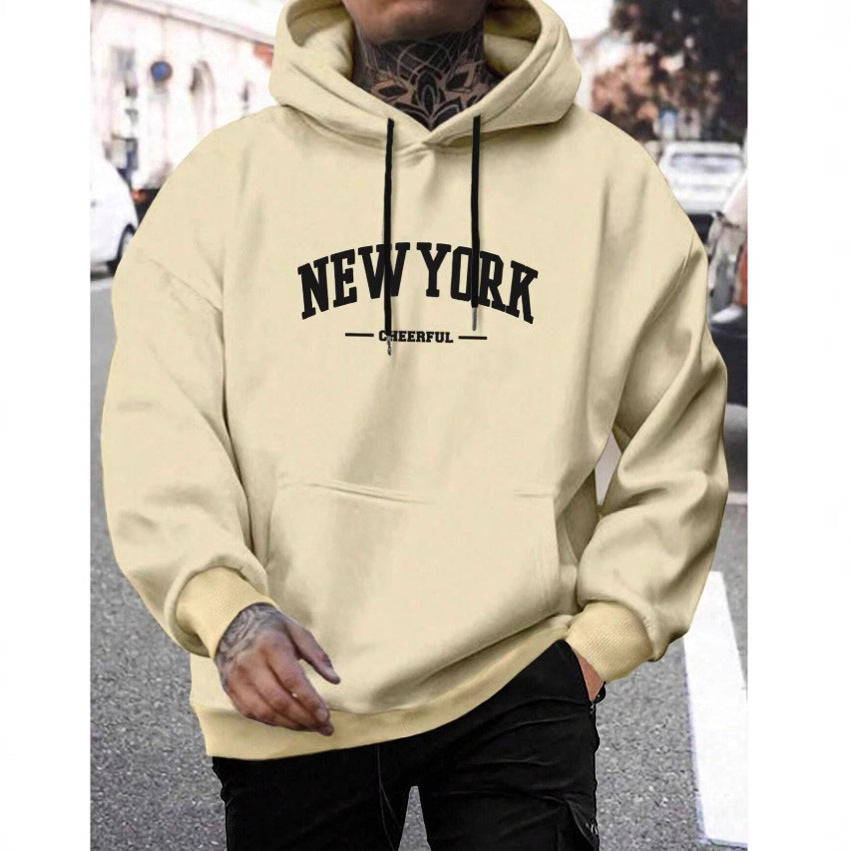 Men's Casual American-style Retro Loose Hooded Sweater AMI Cart