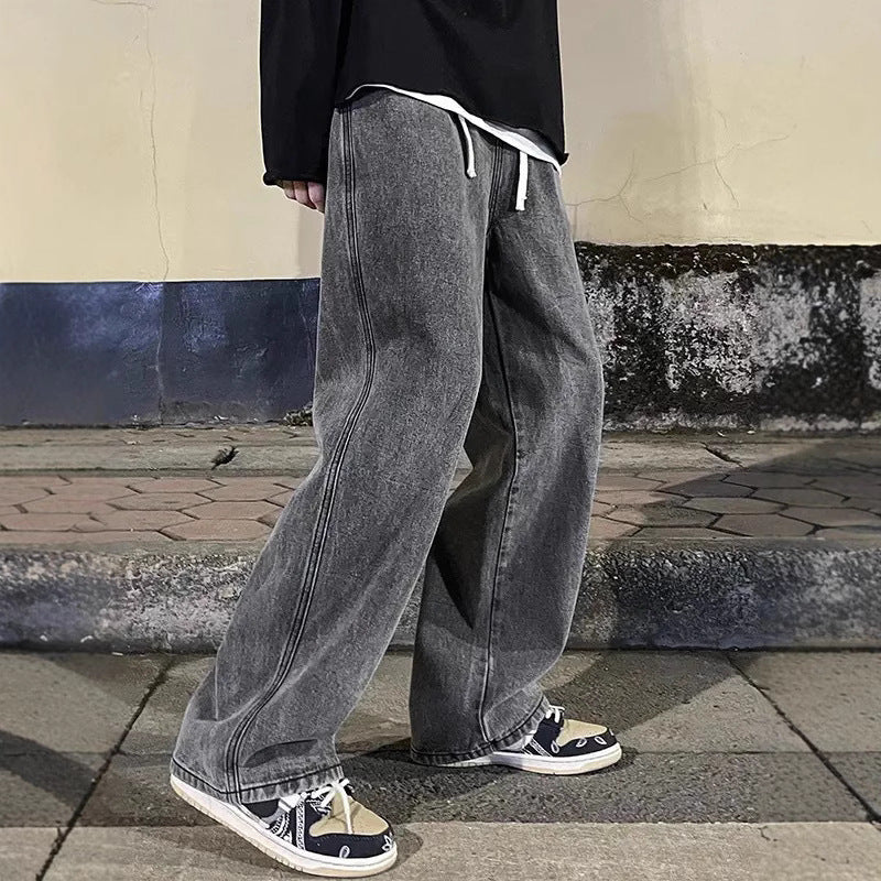 Men's Straight Loose American Design Jeans AMI Cart
