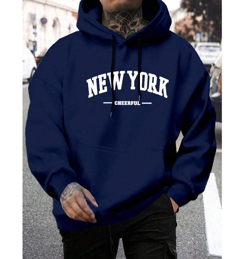 Men's Casual American-style Retro Loose Hooded Sweater AMI Cart