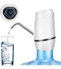Kinscoter Rechargeable Portable Water Pump Mini Automatic Water Dispenser with Switch USB Charging for Universal 5 Gallon Bottle