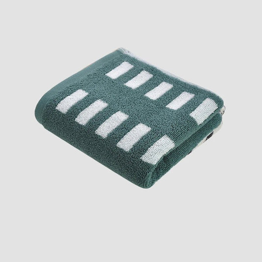 Retro Cotton Towel Dots Stars Striped Heart Pattern Soft Face Towel Super Absorbent Thick Hand Towels for Bathroom Kids Adults - Chic Cart