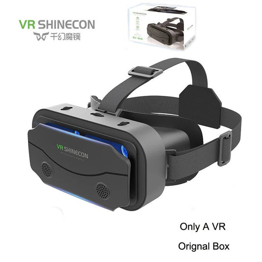 SHINECON 3D Helmet VR Glasses 3D Glasses Virtual Reality Glasses VR Headset For Google cardboard 5 - 7' Mobile with original box - Chic Cart