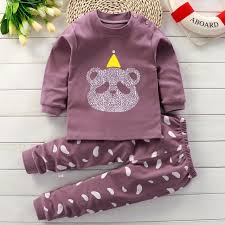 Autumn Sleepwear Pajamas For Girls Boys Long Sleeve Tops+Pants Suits Fashion Home Clothing Baby Kid Sleep Costume - Chic Cart