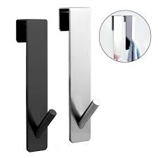 Stainless Steel Over Glass Door Shower Door Back Shower Towel Rack S - Shape Bathroom Bathrobe Hanger Holder Hooks