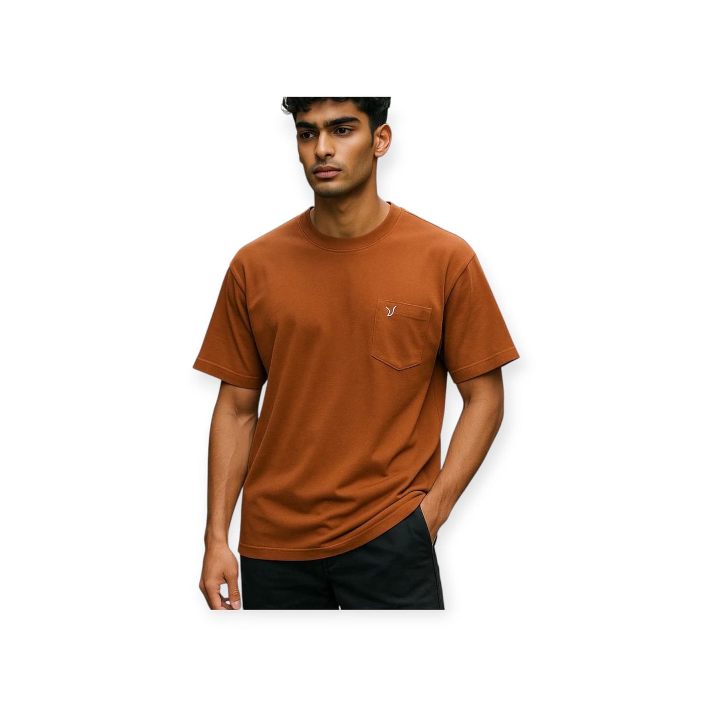 T-Shirt For Mens pure Cotton Brown