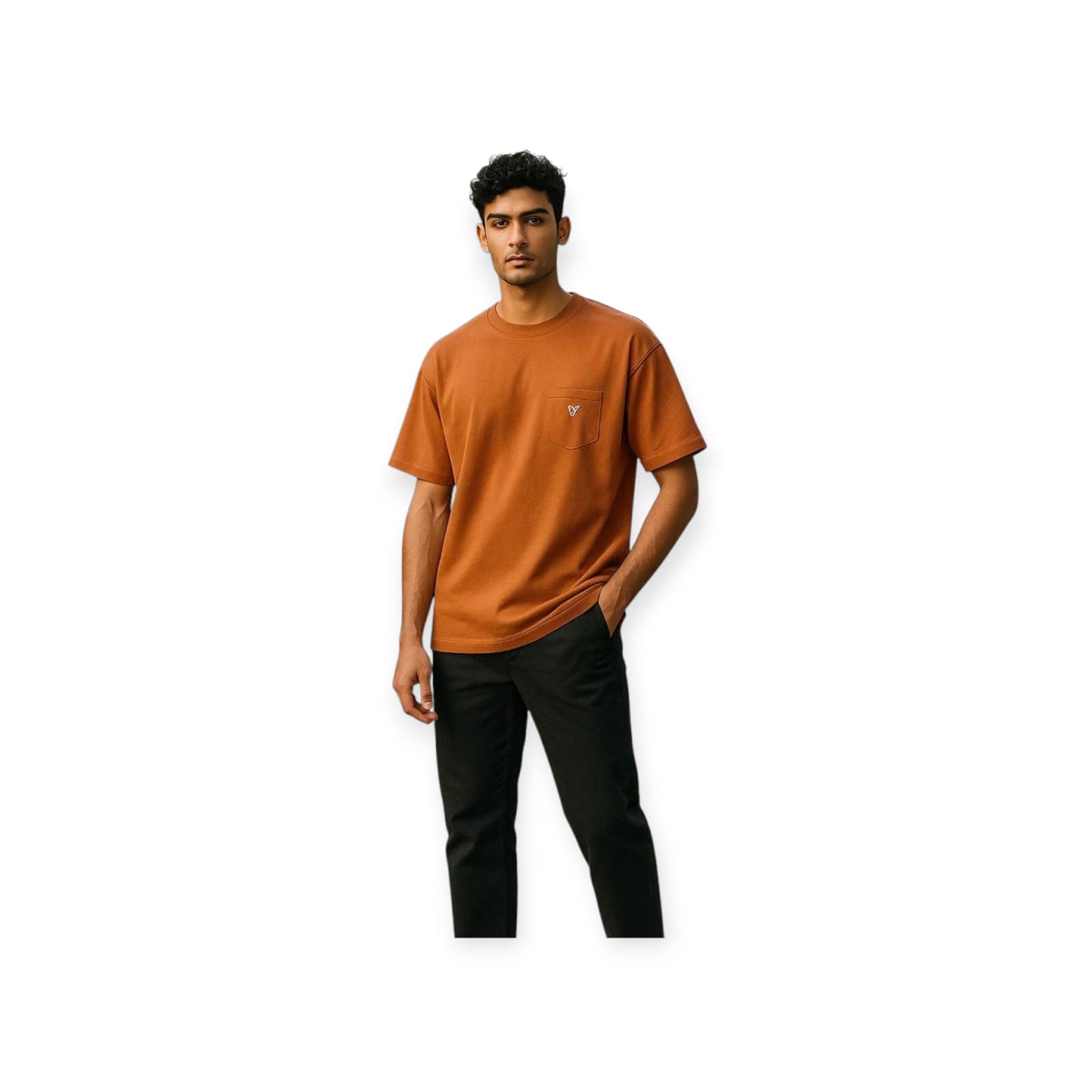 T-Shirt For Mens pure Cotton Brown