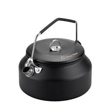 Widesea Camping Outdoor 1L kettle Pure Aluminum Short - hole Removal Handle Design Portable Cookware Travel Essential Appliance - Chic Cart