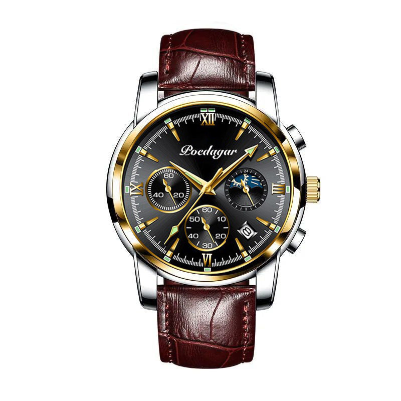 Multifunctional Men's Watch Luminous Waterproof Quartz Wrist Watch AMI Cart