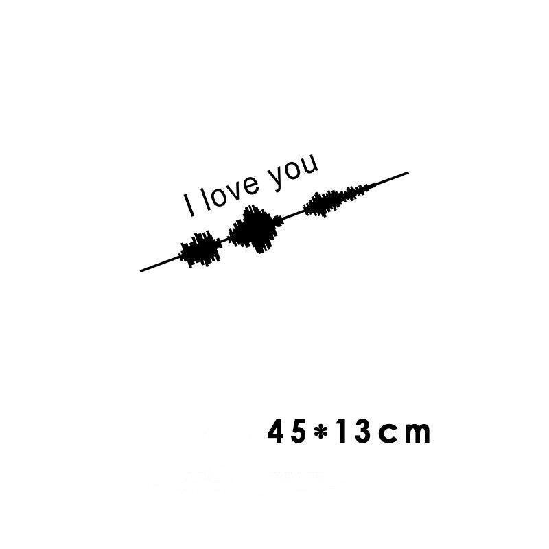 Car Electrocardiogram Creative Sound Wave Chart Car Sticker AMI Cart