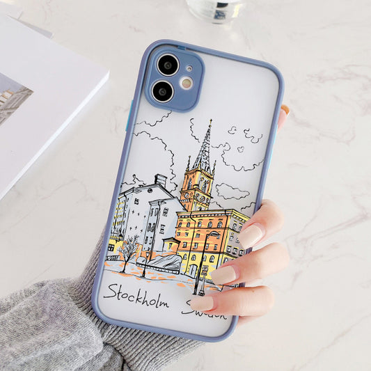 Skin Feeling Street View Mobile Phone Shell