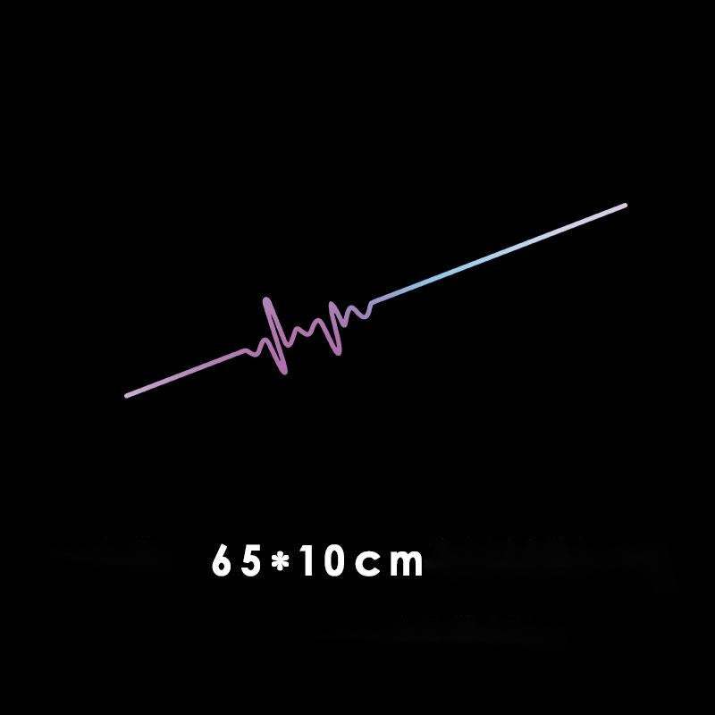 Car Electrocardiogram Creative Sound Wave Chart Car Sticker AMI Cart