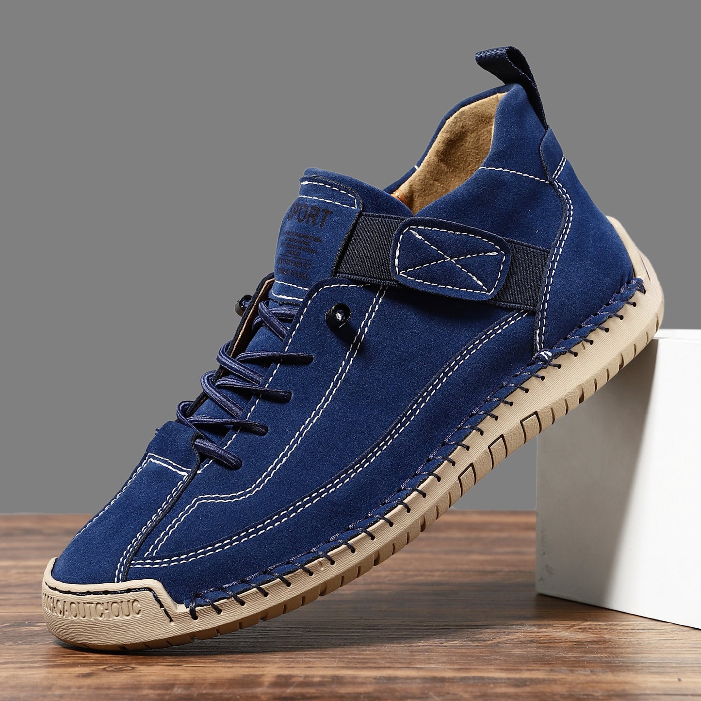 FallWinter Hot-selling Foreign Trade Cross-border Plus Size Men's Mid-Top Martin Boots Outdoor Casual Shoes Tooling Stitching Men's Shoes AMI Cart