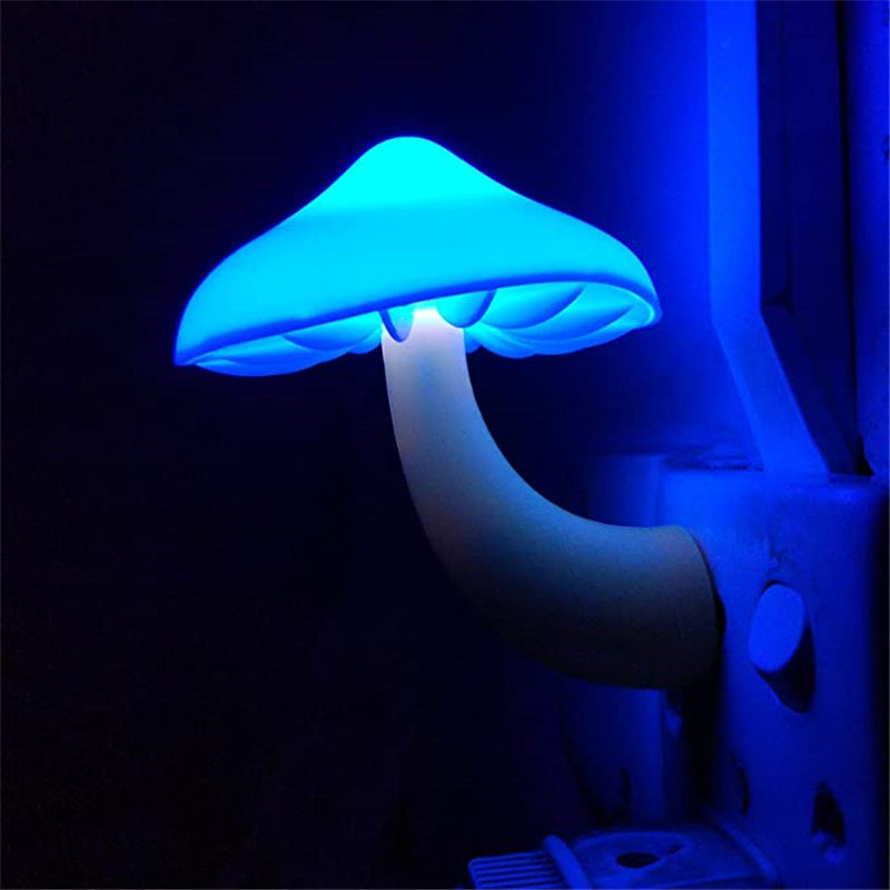 LED Night Light Mushroom Wall Socket Lamp AMI Cart
