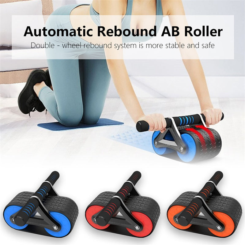 Double Wheel Abdominal Exerciser Women Men AMI Cart