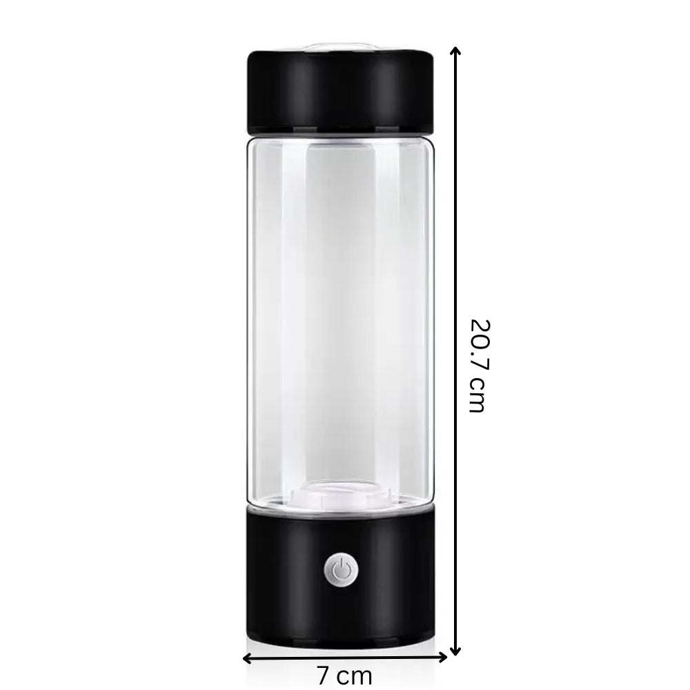 Hydrogen Rich Portable Water Glass Bottle Alkaline Generator Ionizer USB 420ML - Chic Cart AMI Cart