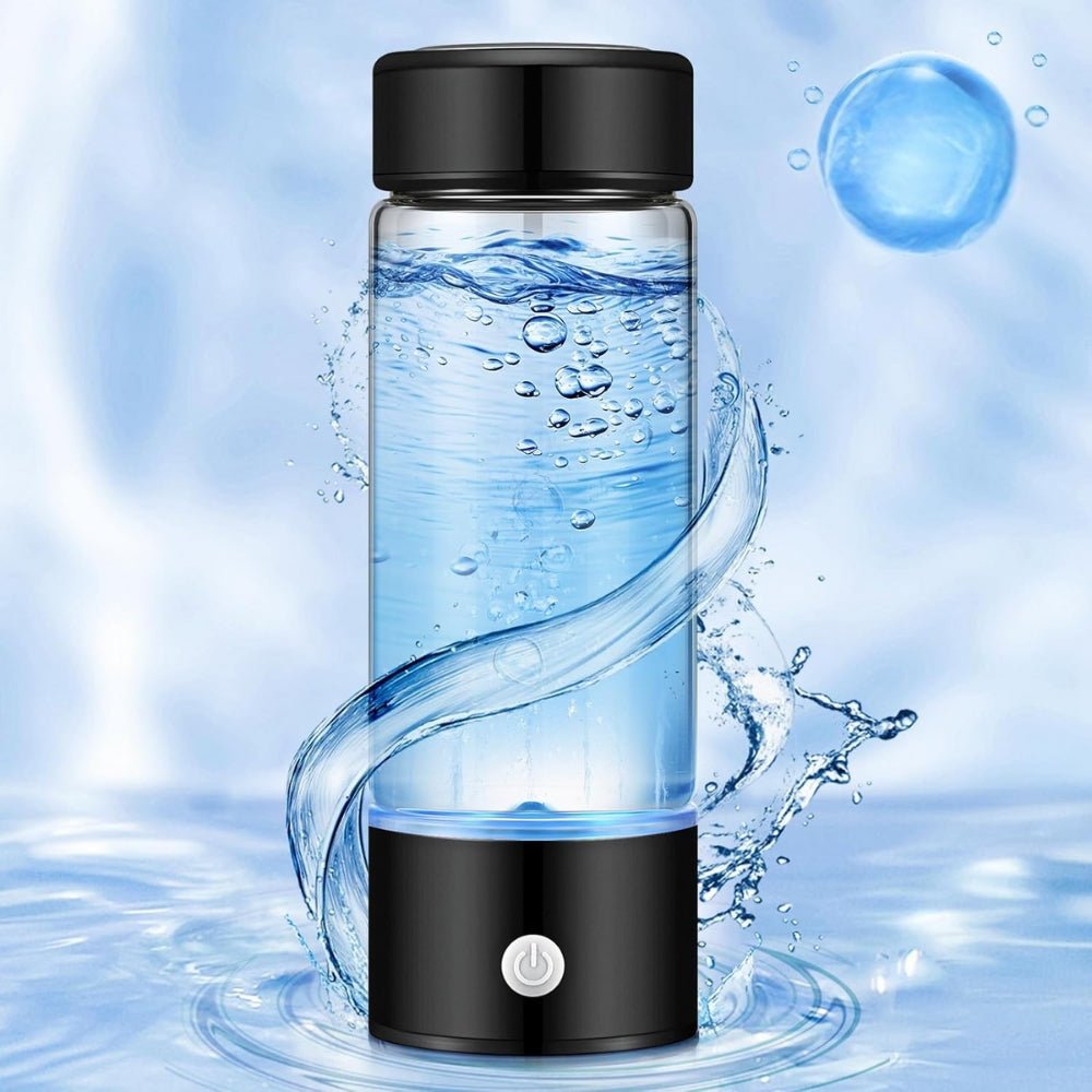 Hydrogen Rich Portable Water Glass Bottle Alkaline Generator Ionizer USB 420ML - Chic Cart AMI Cart