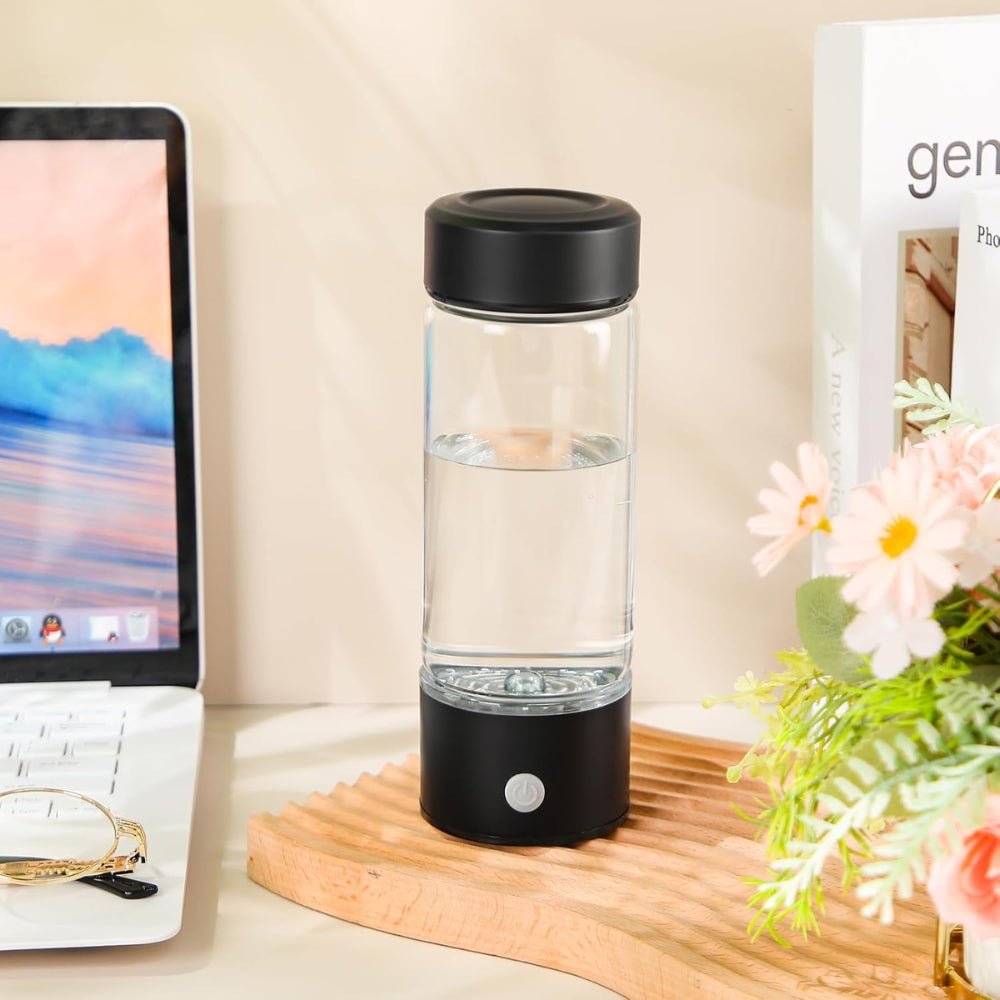 Hydrogen Rich Portable Water Glass Bottle Alkaline Generator Ionizer USB 420ML - Chic Cart AMI Cart