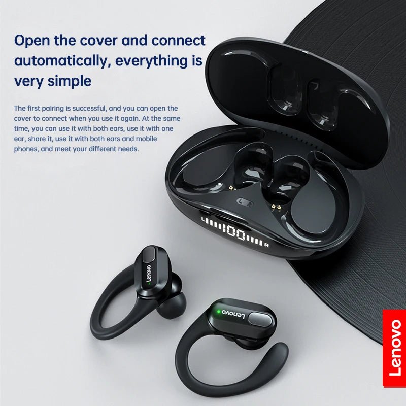 Original Lenovo XT80 Sports Wireless Earphones with Mics, LED Power Display,Hifi Stereo Sound Bluetooth 5.3 TWS HeadphHeadphones - Chic Cart AMI Cart