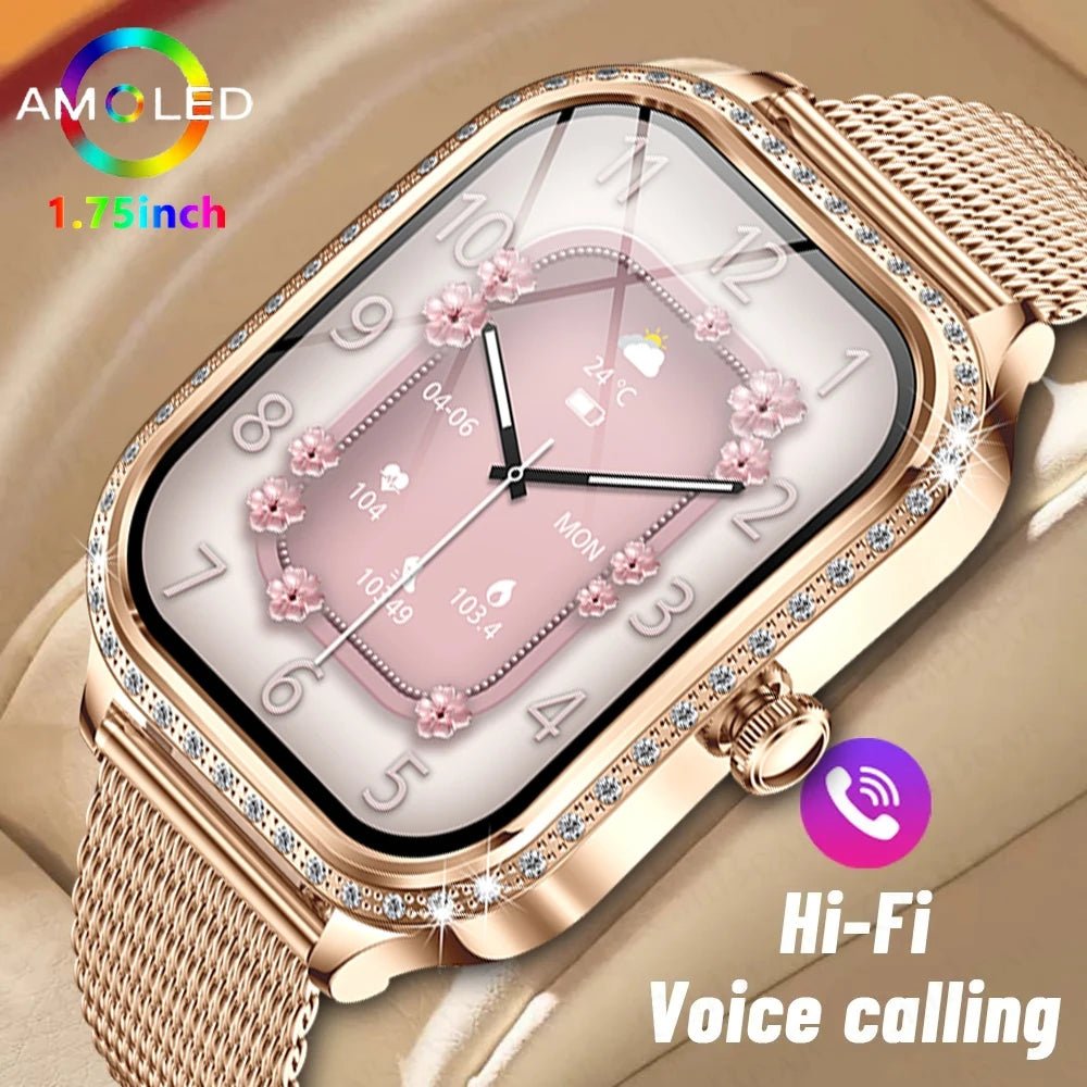 New For HUAWEI FIT3 Smart Watch Women 1.75" HD Display Heart Rate Sport Fitness IP68 Waterproof BT Call Smartwatch For Lady Gift - Chic Cart AMI Cart