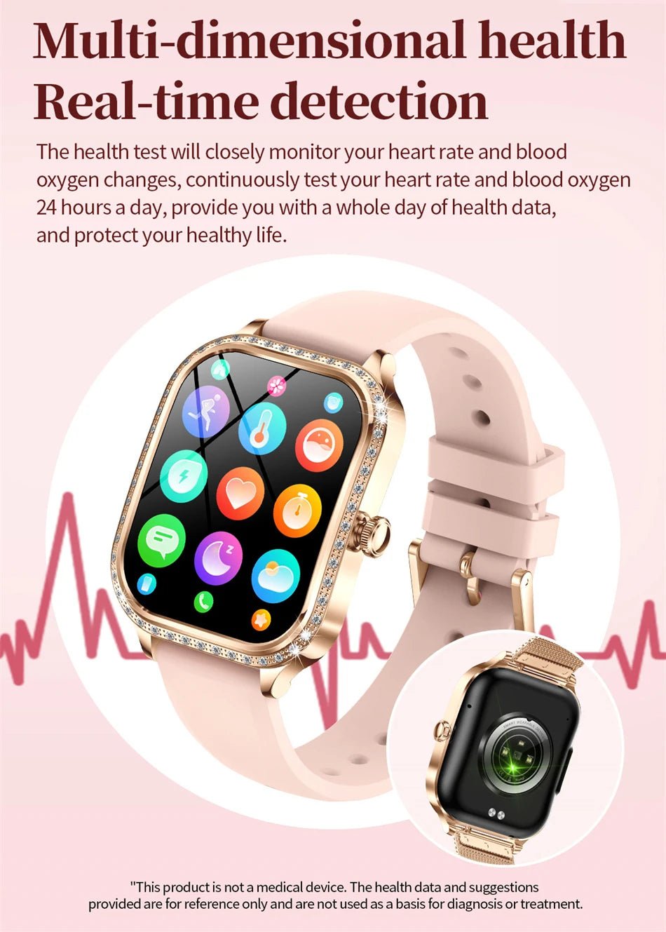 LIGE Smart Watches for Women Waterproof Bluetooth Call Fitness Tracker Smartwatch Mujer Digital Womens Watch Heart Rate Monitor - Chic Cart AMI Cart