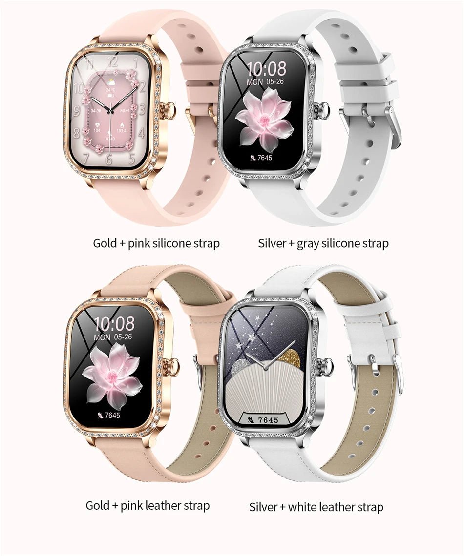 LIGE Smart Watches for Women Waterproof Bluetooth Call Fitness Tracker Smartwatch Mujer Digital Womens Watch Heart Rate Monitor - Chic Cart AMI Cart