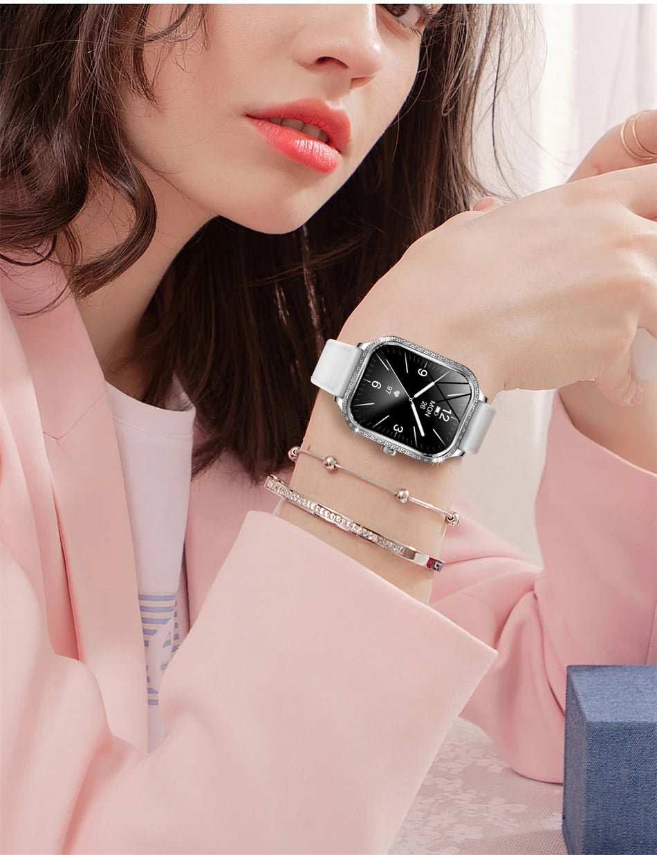LIGE Smart Watches for Women Waterproof Bluetooth Call Fitness Tracker Smartwatch Mujer Digital Womens Watch Heart Rate Monitor - Chic Cart AMI Cart