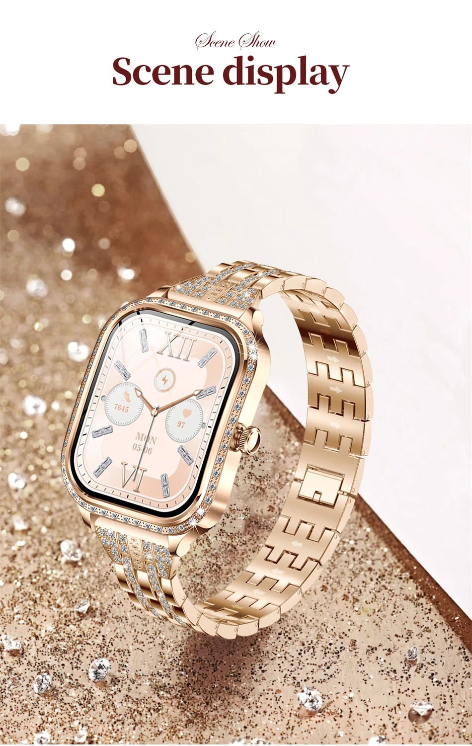 LIGE Smart Watches for Women Waterproof Bluetooth Call Fitness Tracker Smartwatch Mujer Digital Womens Watch Heart Rate Monitor - Chic Cart AMI Cart