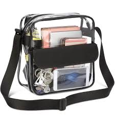 TINYAT Women Lightweight Mesh Strap Waterproof Transparent pvc Bags Put Lost Headphone Jack Umbrella Cell Phone 9.7 inch iPad - Chic Cart AMI Cart