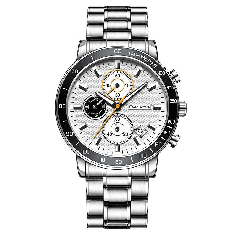Waterproof Watch Luminous Small Three-pin Steel Watch AMI Cart