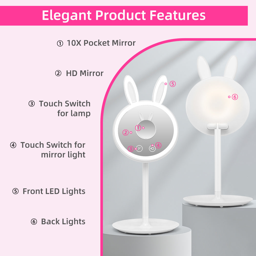 Cute Bunny Makeup Mirror AMI Cart
