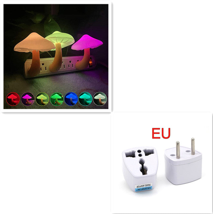 LED Night Light Mushroom Wall Socket Lamp AMI Cart