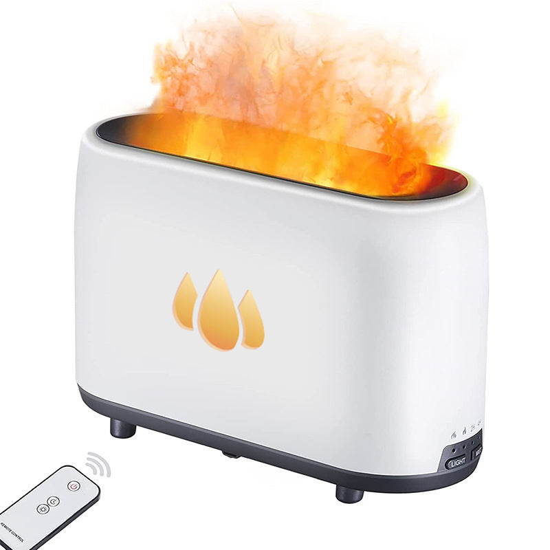 Simulated Flame Aromatherapy Machine Home Office Desktop Humidifier AMI Cart