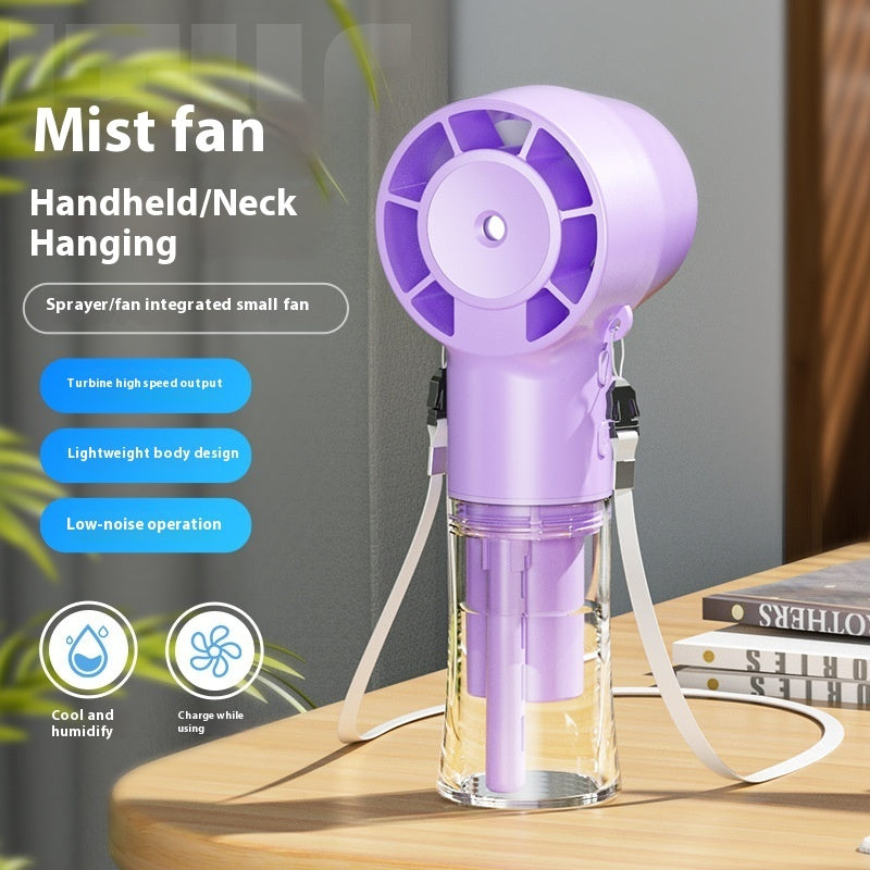 Mini Fan Multifunctional Halter Usb Hand-held Spray Fan AMI Cart