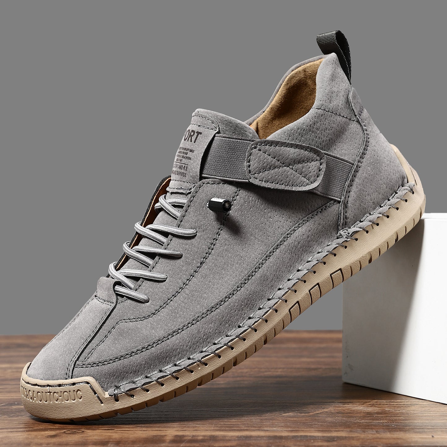 FallWinter Hot-selling Foreign Trade Cross-border Plus Size Men's Mid-Top Martin Boots Outdoor Casual Shoes Tooling Stitching Men's Shoes AMI Cart