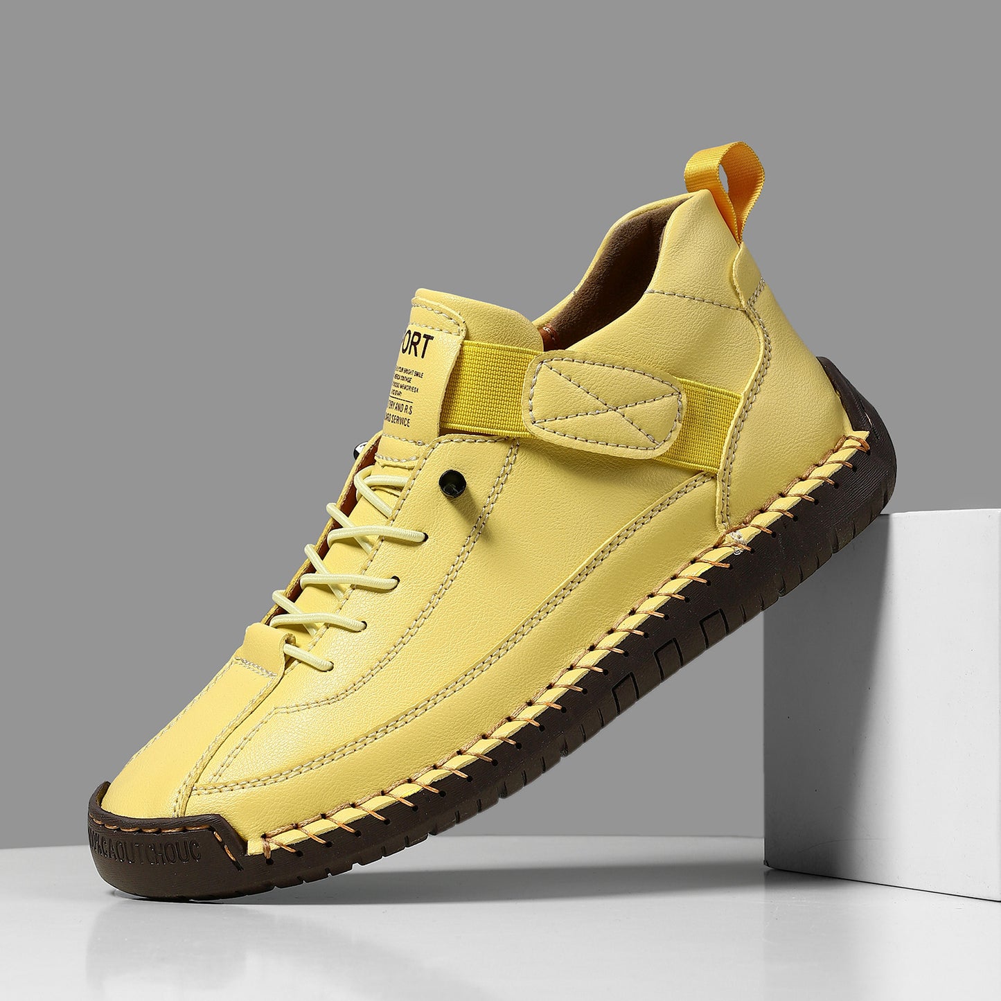 FallWinter Hot-selling Foreign Trade Cross-border Plus Size Men's Mid-Top Martin Boots Outdoor Casual Shoes Tooling Stitching Men's Shoes AMI Cart