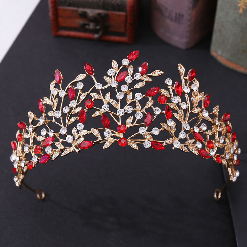 Vintage Rhinestone Headdress Crown Alloy Hair Accessories AMI Cart