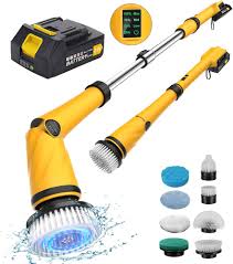 Electric Cleaning Brush 10-in-1 Multifunctional Spin Scrubber AMI Cart