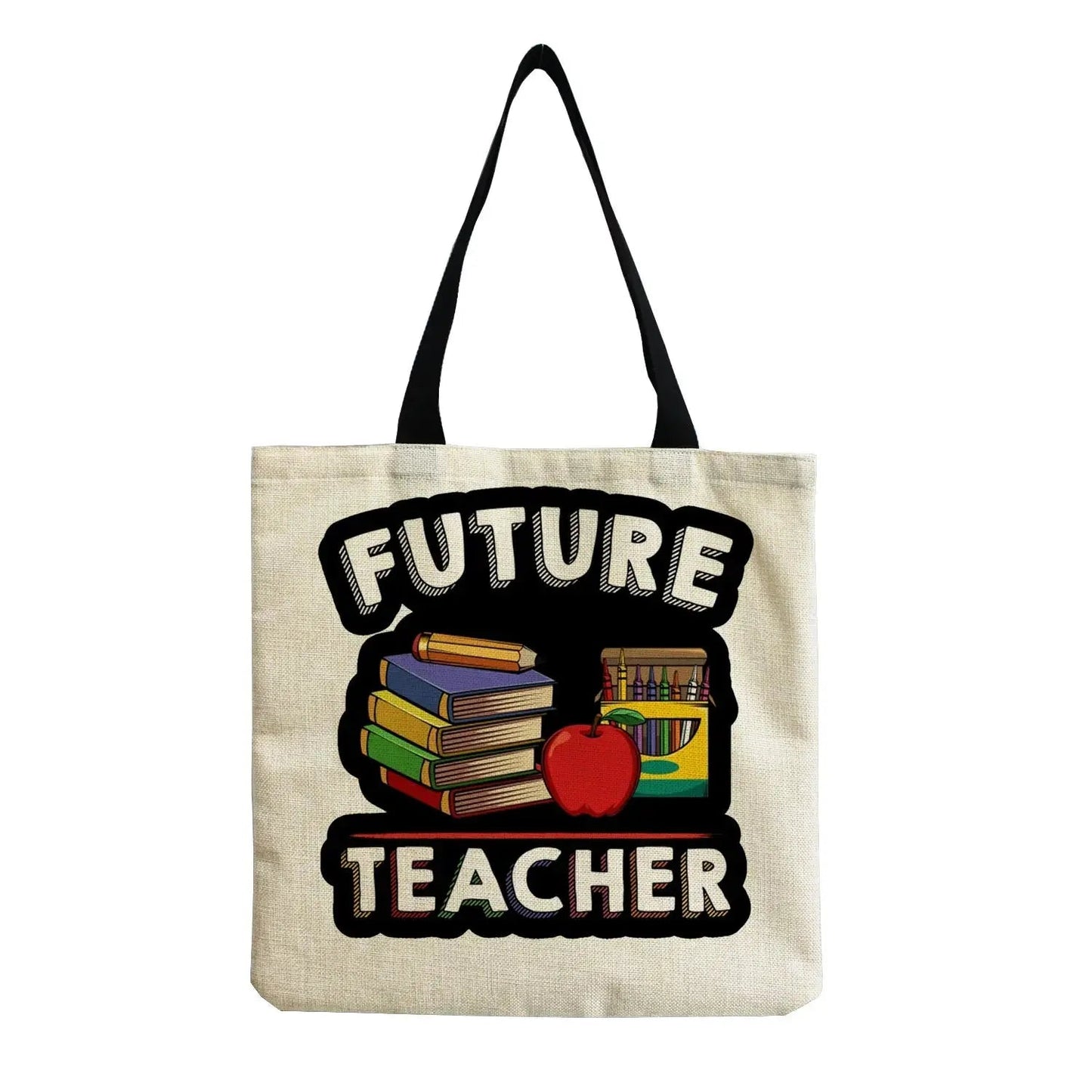 Shopper Bags Outdoor High Capacity Foldable Customizable Bag Eco Friendly Shoulder Bag Portable School Teacher Gift - Chic Cart