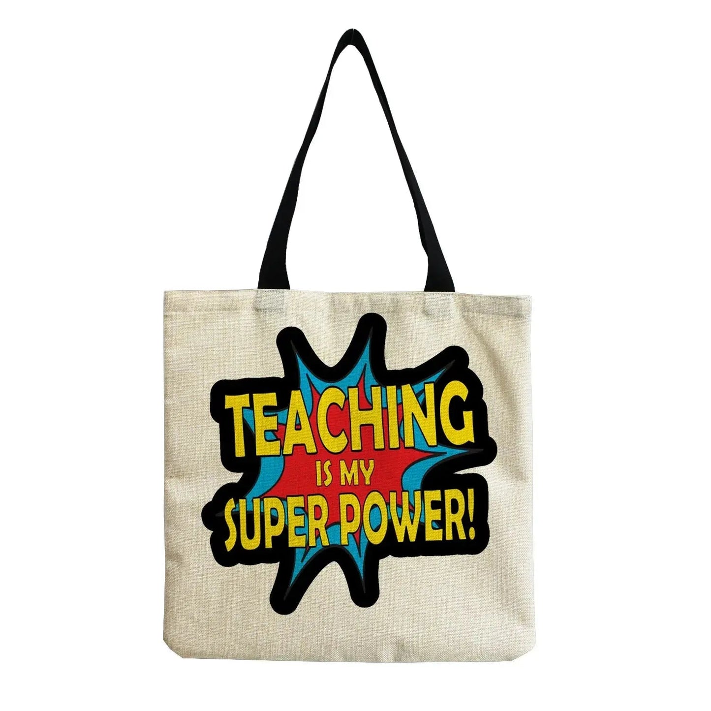 Shopper Bags Outdoor High Capacity Foldable Customizable Bag Eco Friendly Shoulder Bag Portable School Teacher Gift - Chic Cart