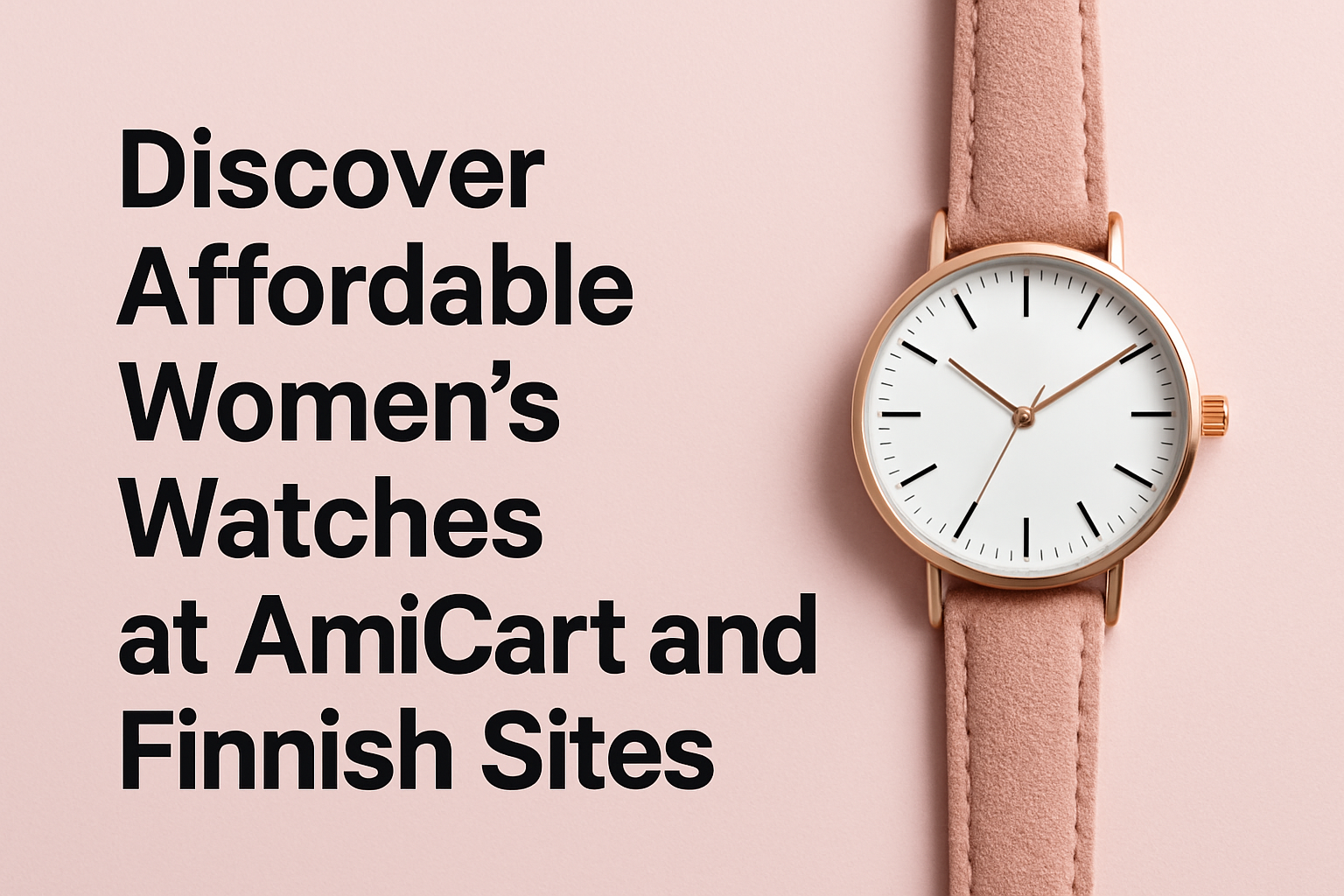 Discover Affordable Women's Watches at AmiCart and Finnish Sites