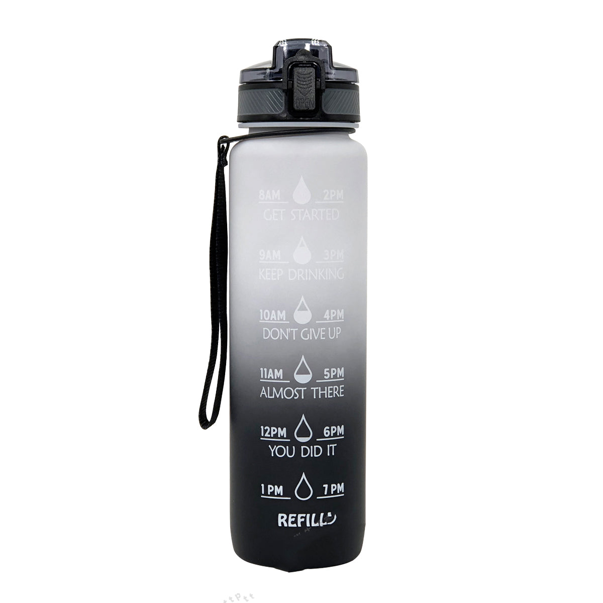 10 00Ml Sports Water Bottle Gradient Plastic Water Cup