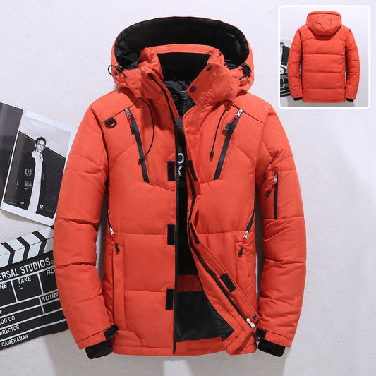 Outdoor Windproof Hooded Jacket Leisure Sports Coat Men