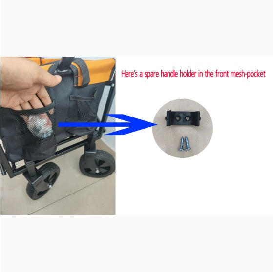 Folding Wagon Garden Cart Shopping Wagon Tools Cart