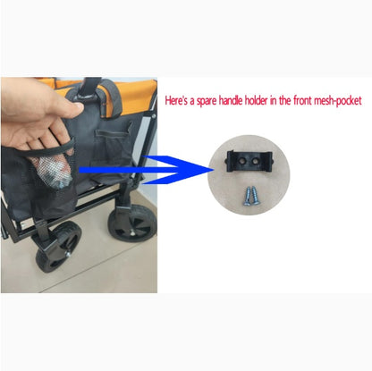 Folding Wagon Garden Cart Shopping Wagon Tools Cart
