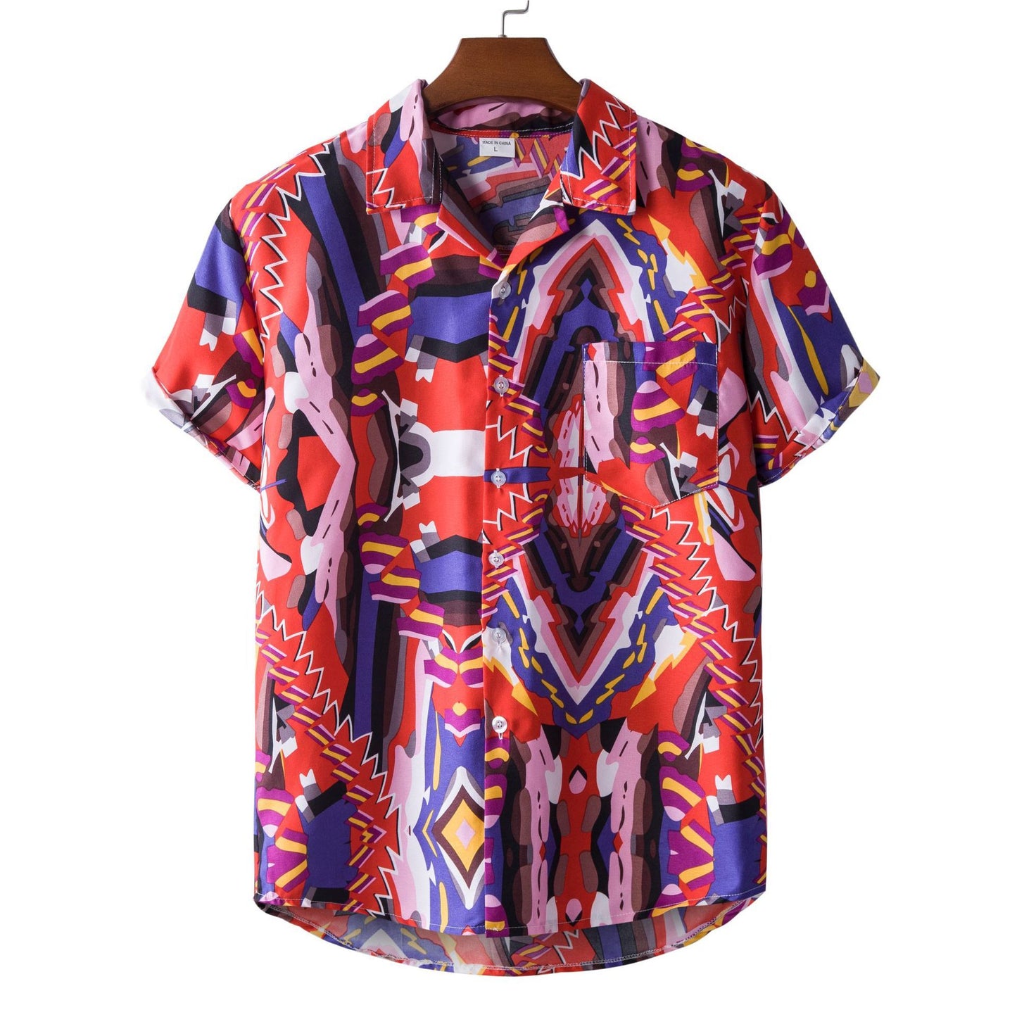 Printed Short-sleeved Shirt For Men AMI Cart