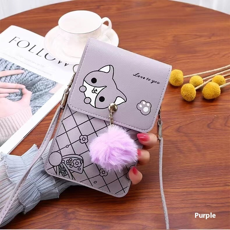 Vertical Touch Screen Phone Bag Women's Crossbody